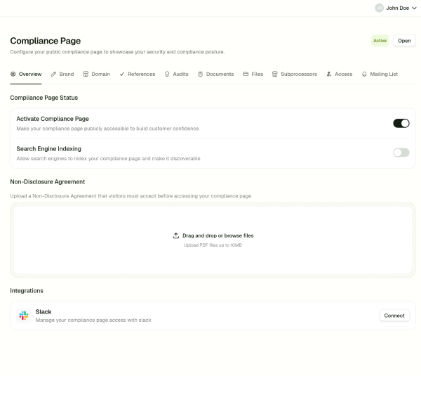 Gestion de la mise en conformité